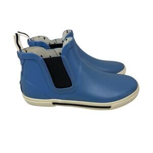 JOULES Rainwell Short Height Slip On Light Blue Rain Boots Kids (US Sz 2 )